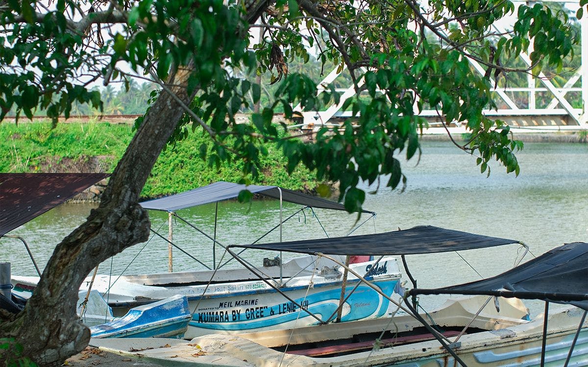 Island hopping on Koggala Lake