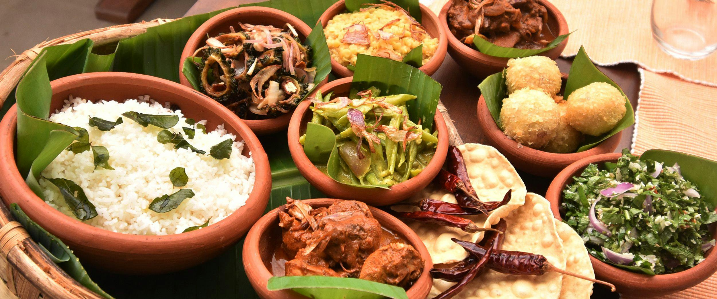 Eating Rice and Curry Sri Lanka